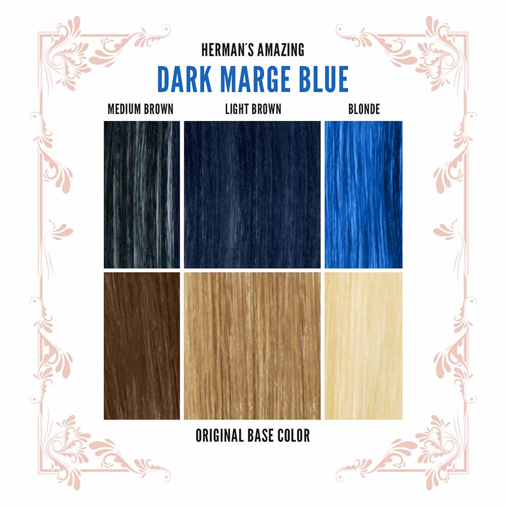 Hermans Amazing Haircolor - Marge Blue Semi permanente haarverf - Blauw